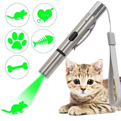 Cat Dog Toys for Indoor Interactive Playing, Cat Flashlight LED Projection,Usb Rechargeable Pet Kitten Toys