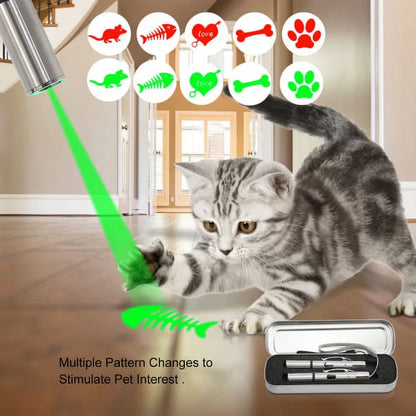 Cat Dog Toys for Indoor Interactive Playing, Cat Flashlight LED Projection,Usb Rechargeable Pet Kitten Toys